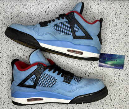 Jordan 4 Travis Scott Cactus Jack 11 Men/12.5 Women “Preowned”