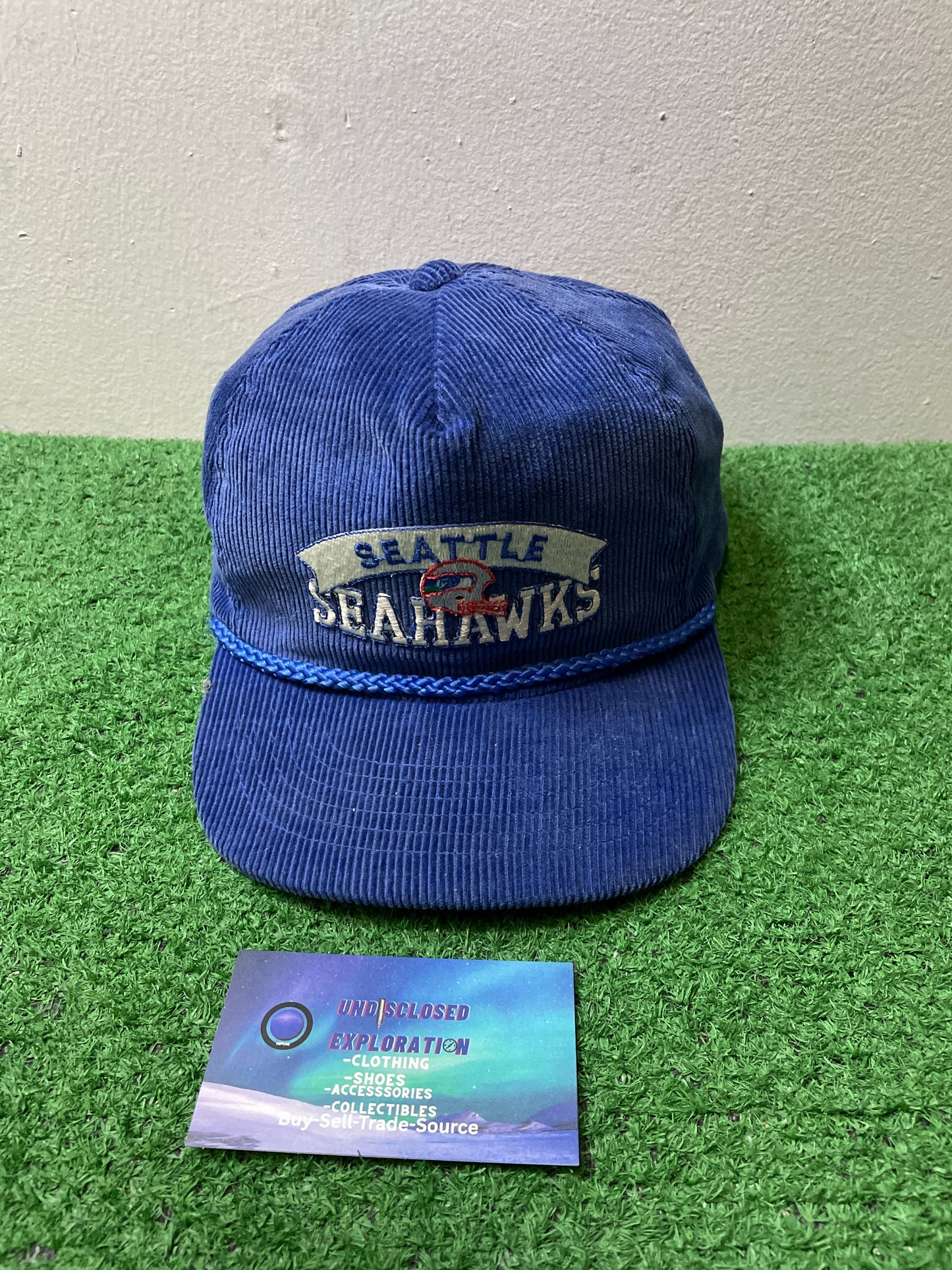 Vintage 1980s Seattle Seahawks  amapro corduroy hat