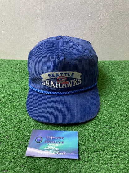 Vintage 1980s Seattle Seahawks  amapro corduroy hat