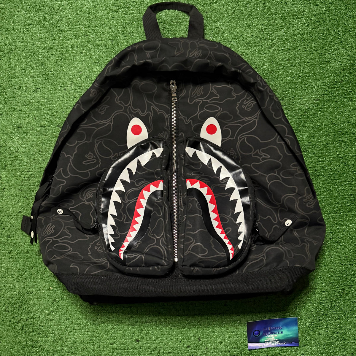 Bape Neon Camo Shark Day Backpack
