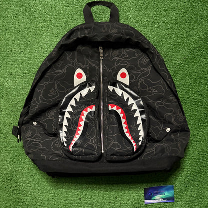 Bape Neon Camo Shark Day Backpack