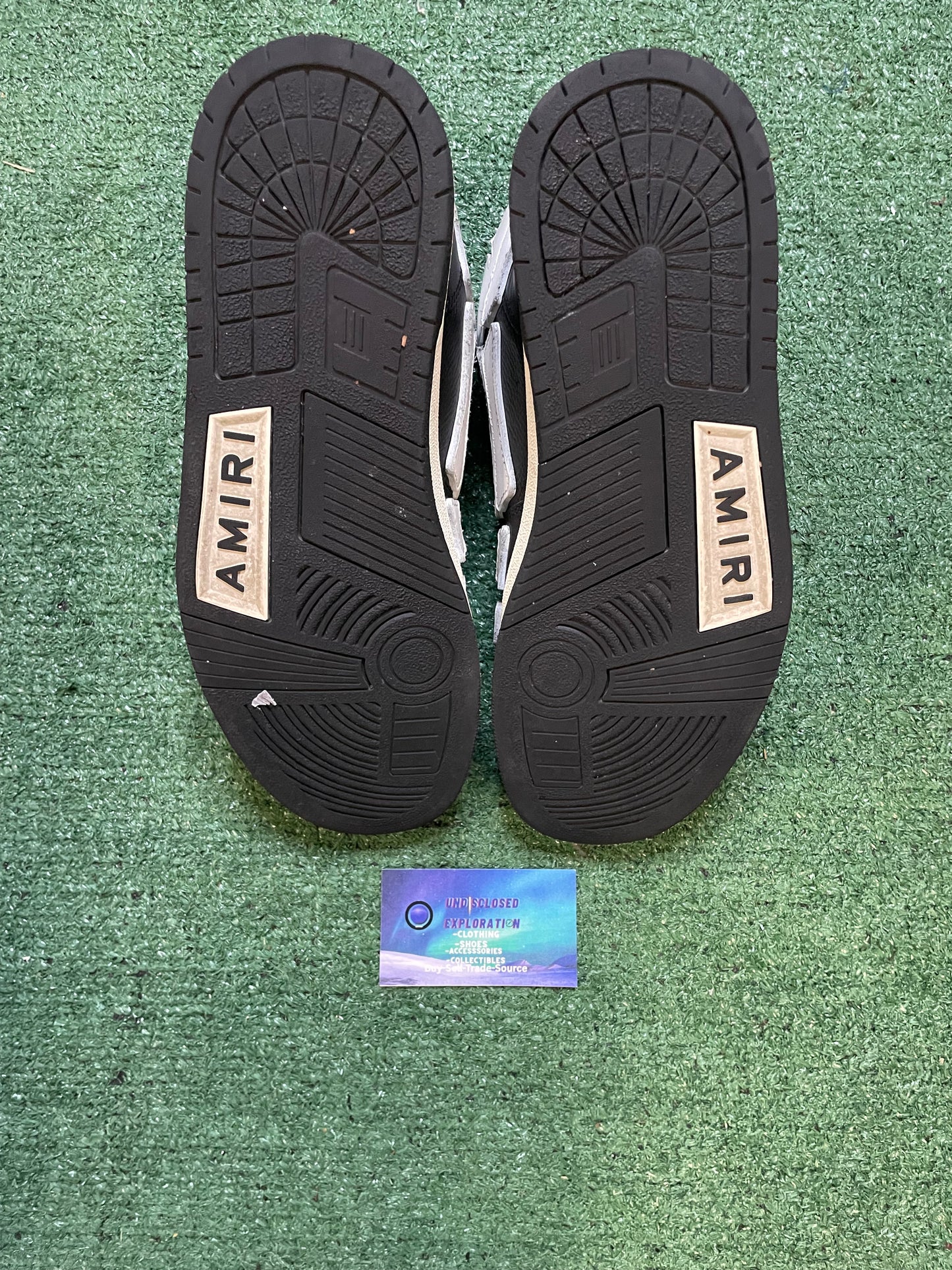 Amiri skel top high black white size 11men/12.5women(EU 44)