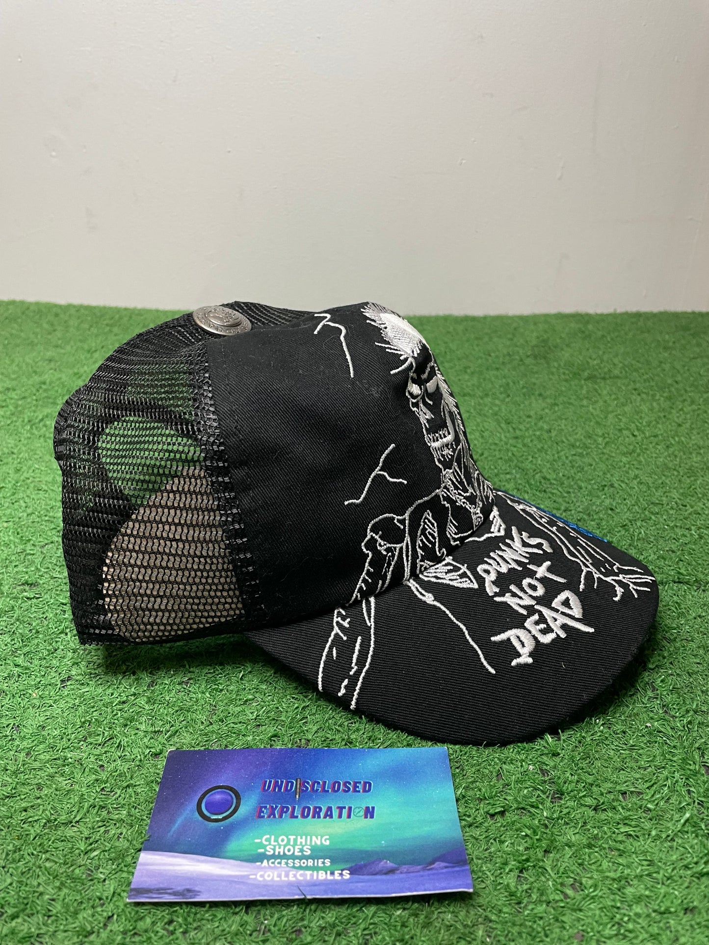 Ed Hardy x Siberia hills punks not dead hat