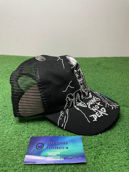 Ed Hardy x Siberia hills punks not dead hat
