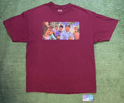 DGK boyz in the hood maroon tee