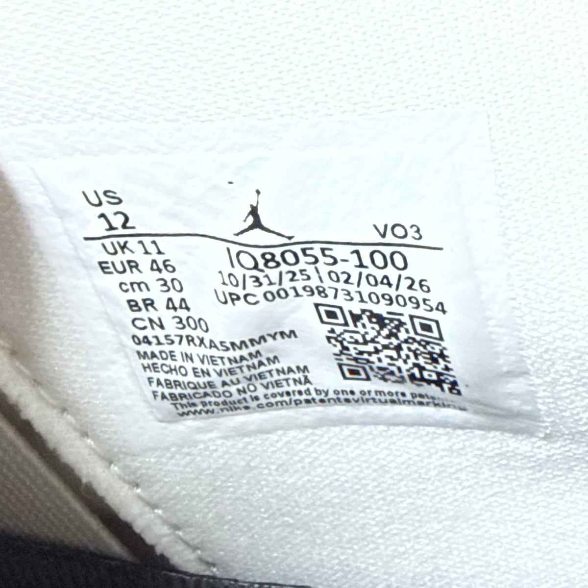 Jordan 4 Brick After Brick 12 Men “Preowned”