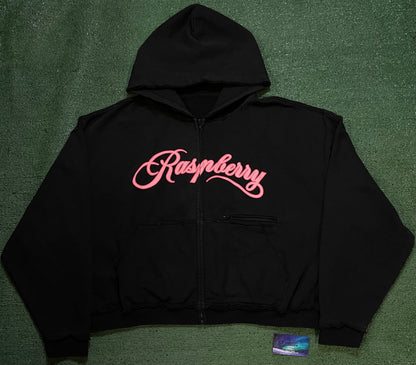 Gv Gallery Raspberry hills black & pink script hoodie