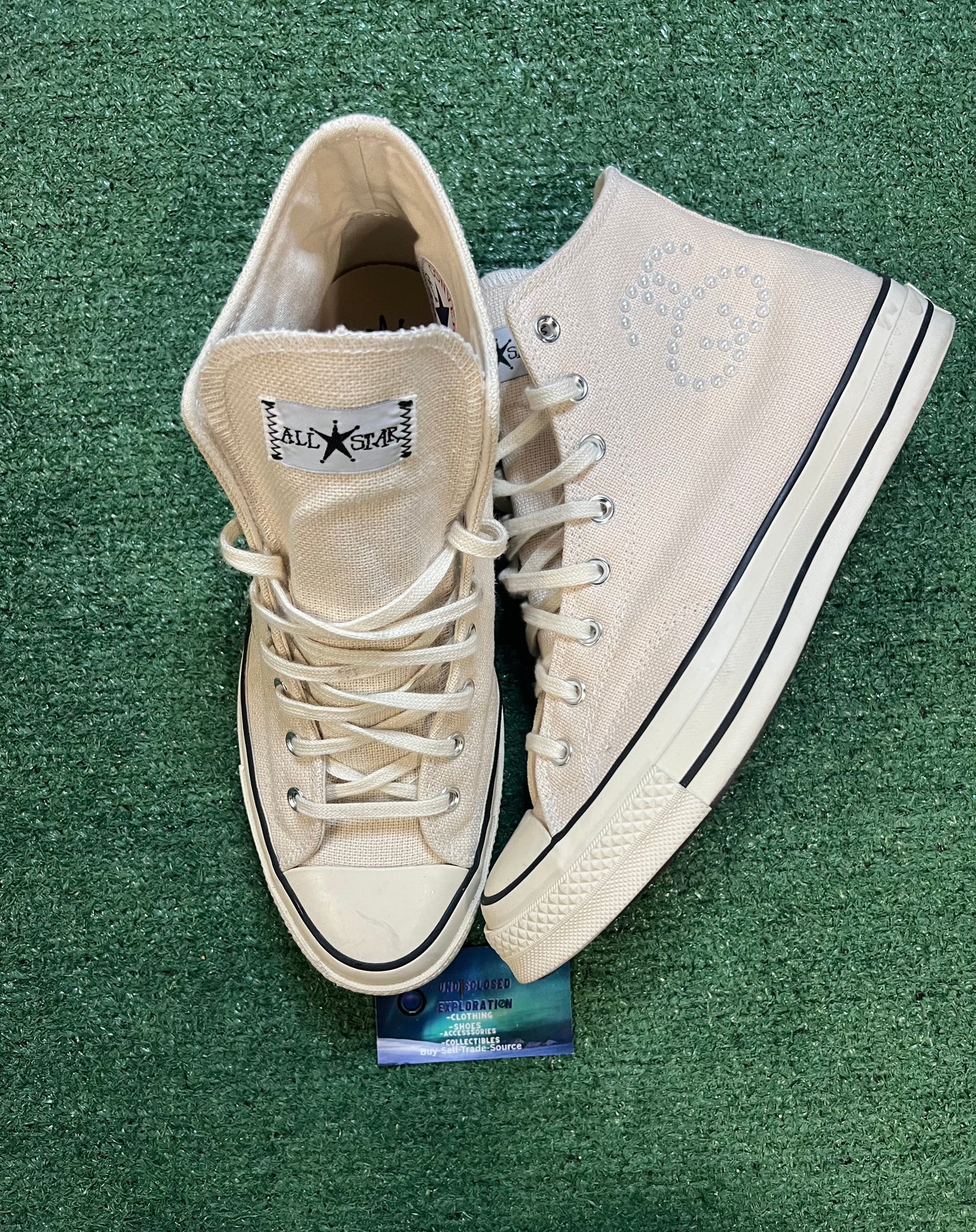 Converse chuck Taylor All star 70 X Stussy fossil pearl size 11.5men/13women