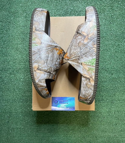 Nike Calm real tree camo slides