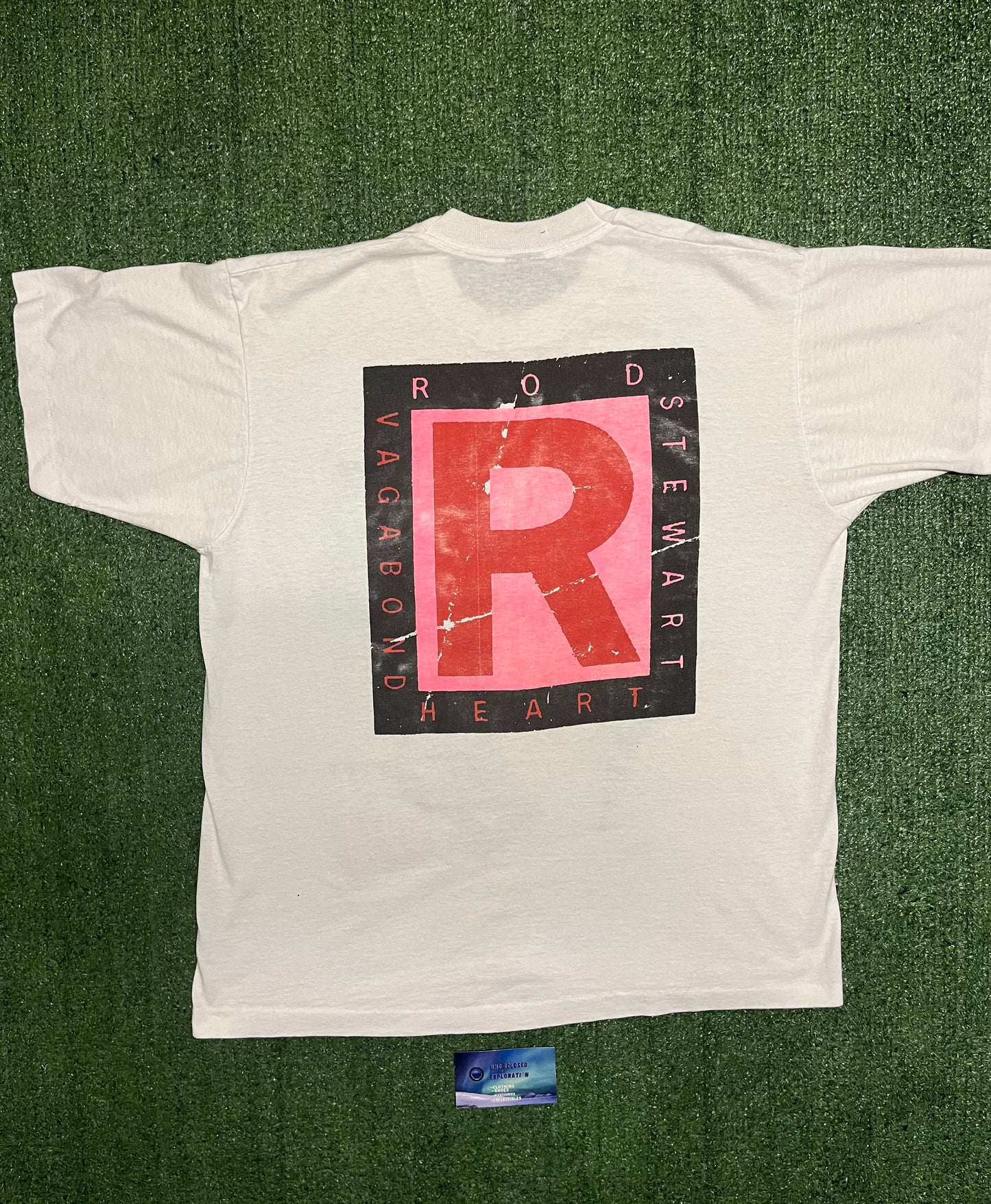 Vintage 1991 rod Stewart tour tee