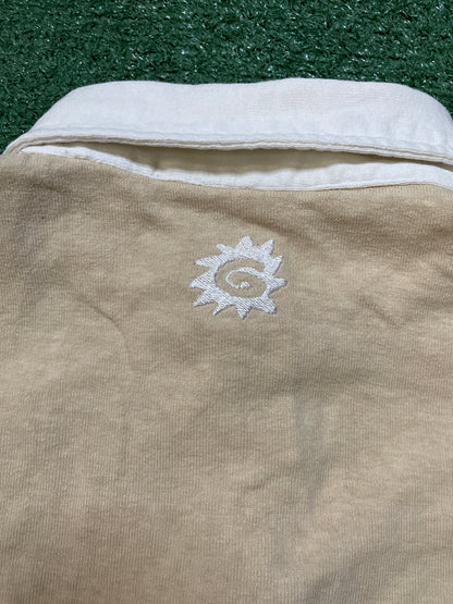 Goodlids beige and white longsleeve polo