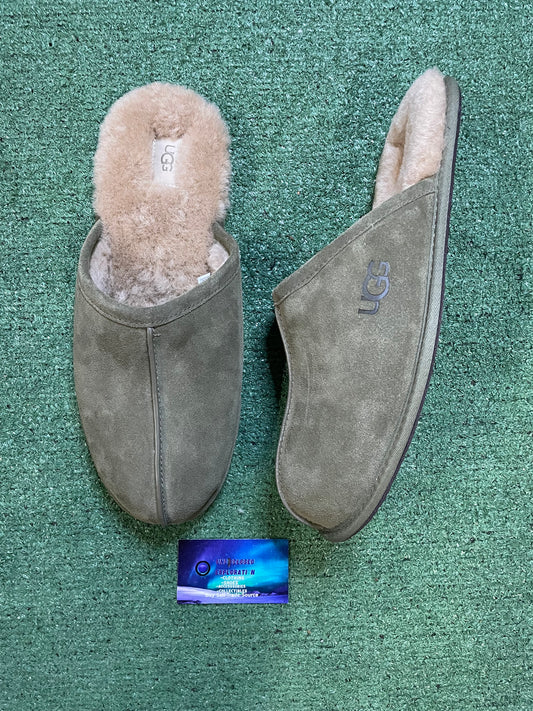UGG olive green scuff slippers