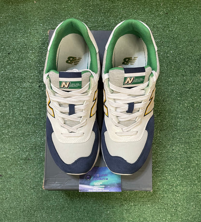 New Balance 574 varsity green indigo size 10men/11.5women