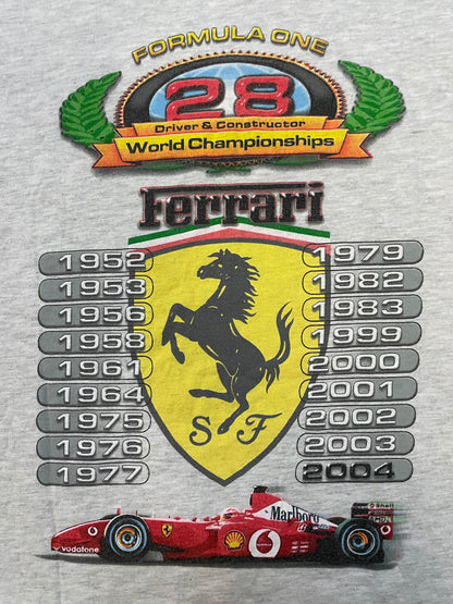 Vintage 2000s Ferrari F1 championship tee