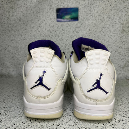 Jordan 4 Purple Metallic 8 Men “Preowned”