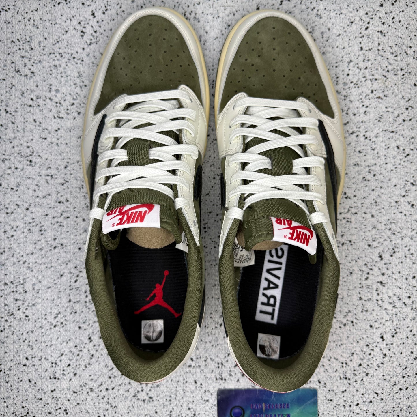 Jordan 1 Low Travis Scott Medium Olive 10 Men “Preowned”