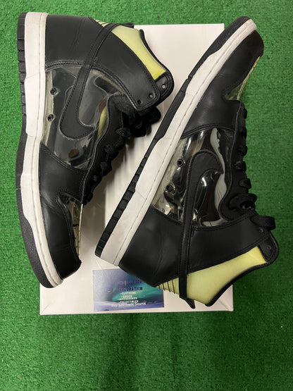 Nike dunk high clear X comme Des garçons CDG size 11men/12.5women