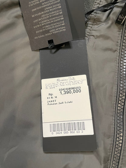 Massimo Dutti grey bomber jacket