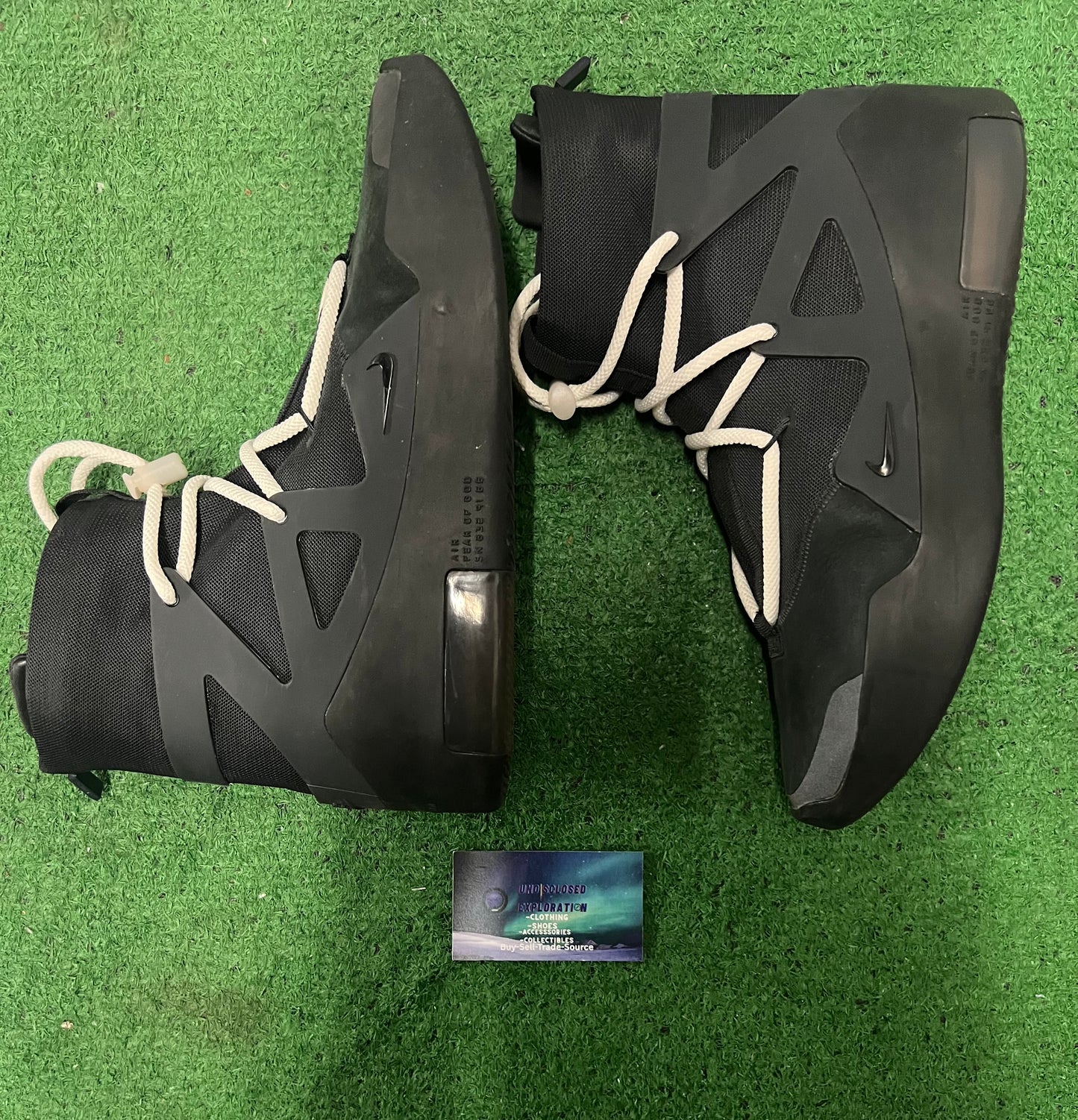 Nike air fear of god 1 triple black size 10.5men/12women