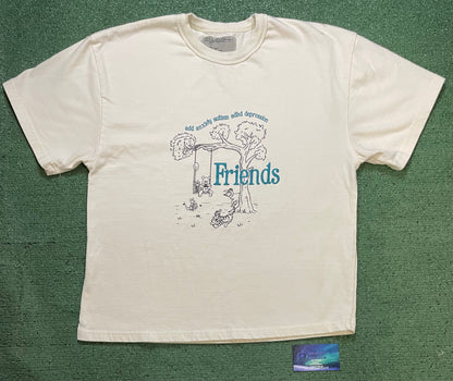 Friends Feelings Lab white & blue tee