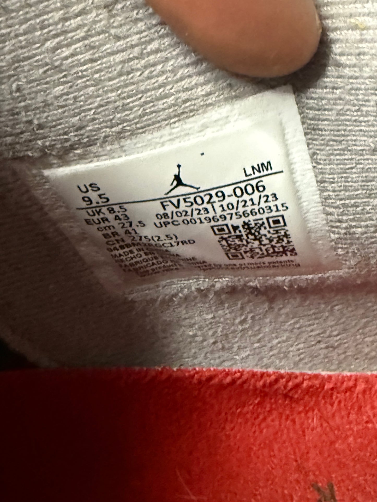 Jordan 4 Bred Reimagined 9.5 Men/11 Women “Preowned”