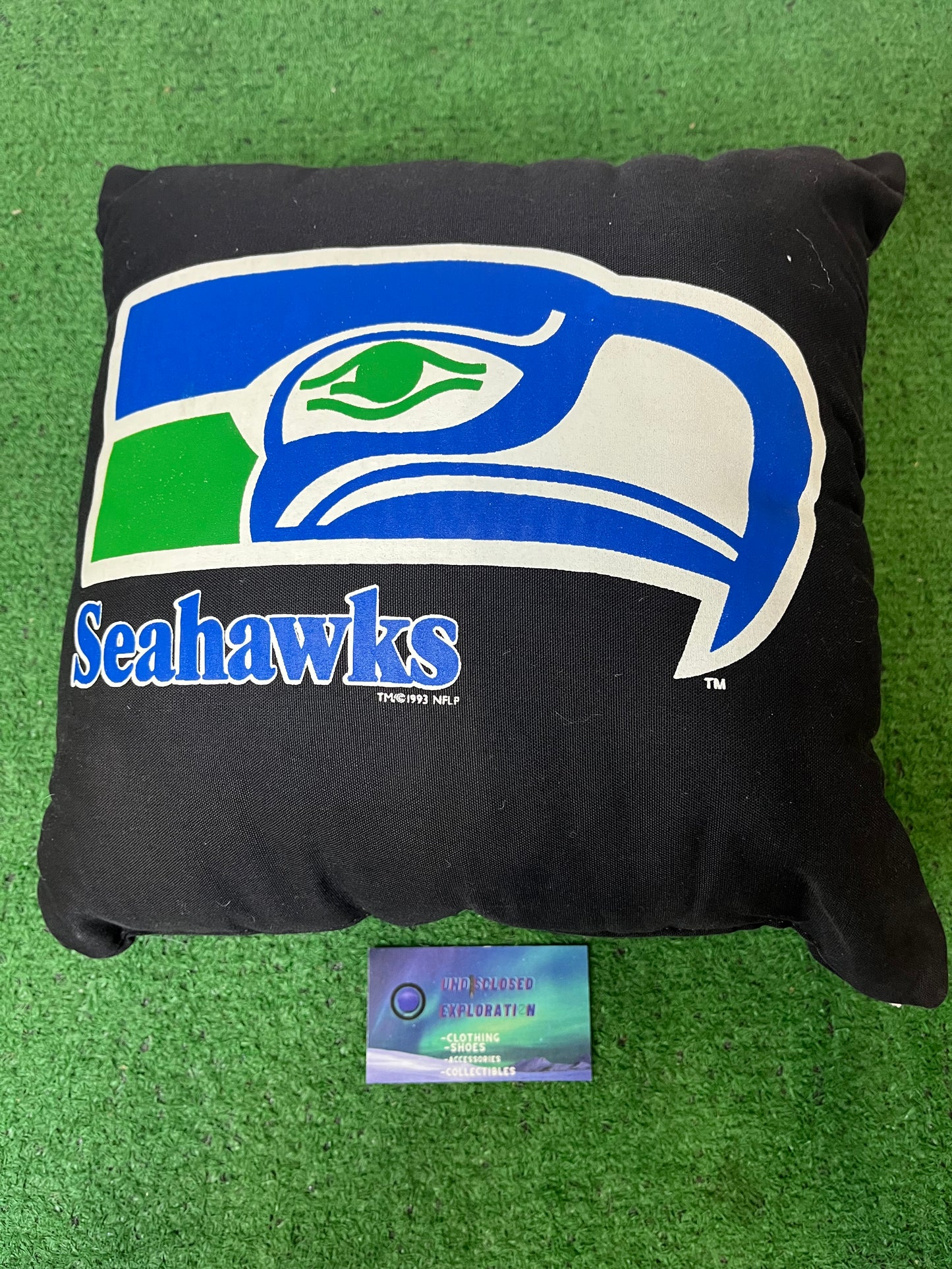 Vintage 1993 Seattle Seahawks pillow