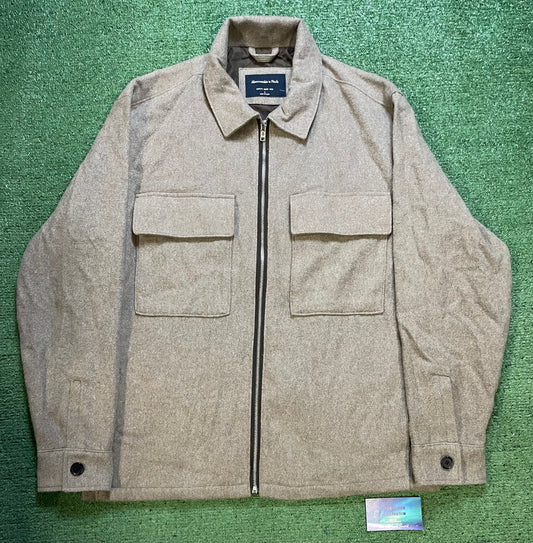 Abercrombie & Fitch brown zip up jacket