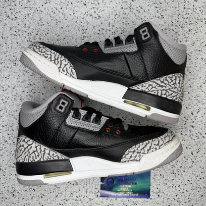 Jordan 3 Black Cement 2018 5 Youth “Preowned”