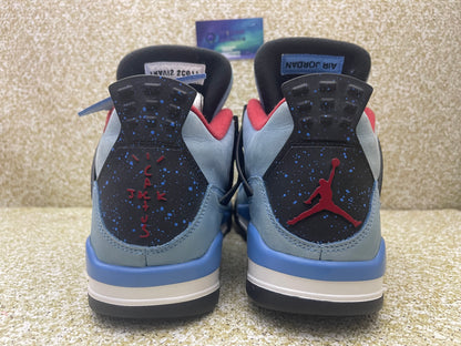 Jordan 4 Travis Scott Cactus Jack 10 Men/11.5 Women “Preowned”