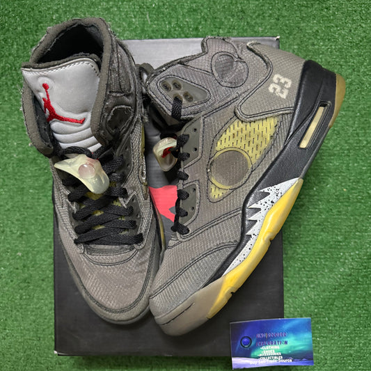 Jordan 5 Off White Muslin 10 Men “Preowned”
