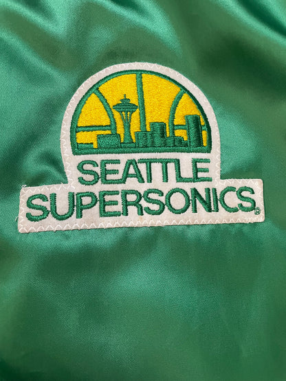 Vintage 1980s Seattle SuperSonics satin jacket