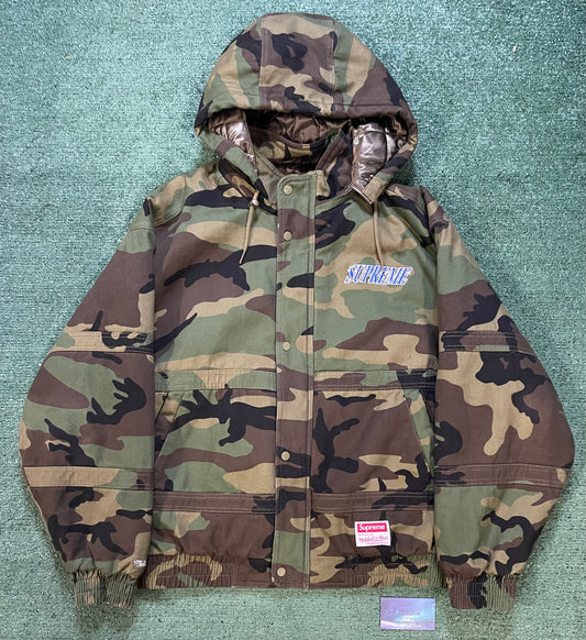Supreme X Mitchell & ness twill stadium camo jacket