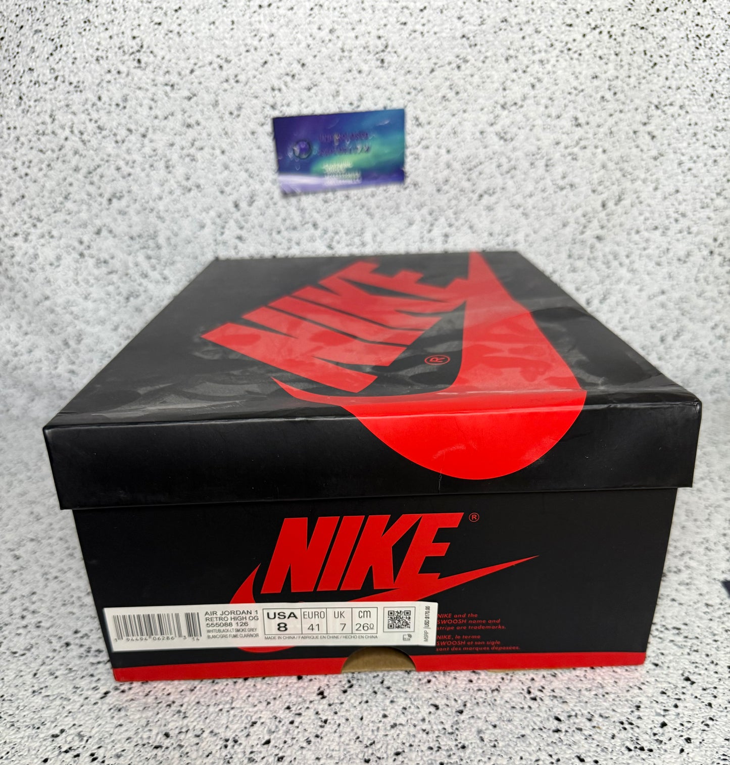 Jordan 1 High Smoke Grey 8 Men/9.5 Women “Preowned”