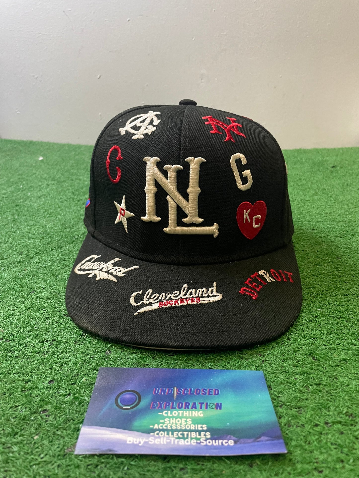 Negro league rings & crowns fitted hat