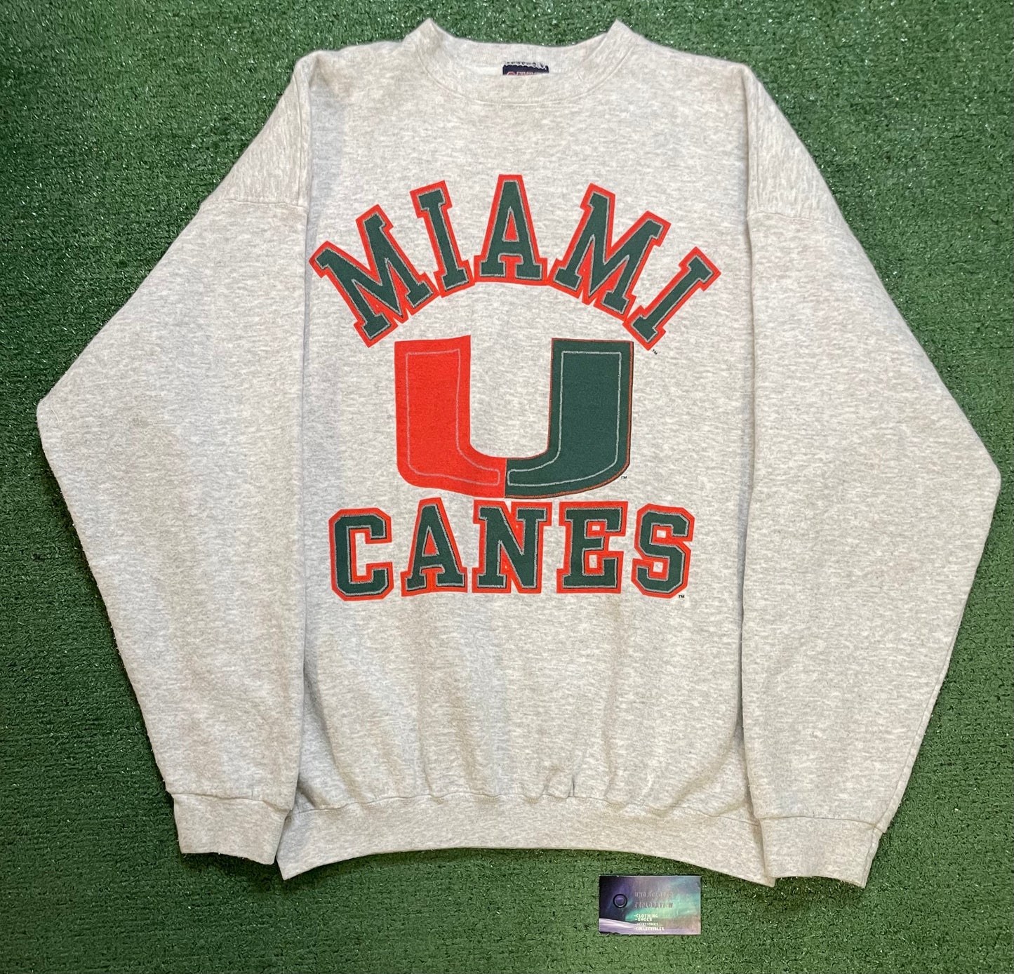 Vintage 1990s University of Miami hurricanes crewneck