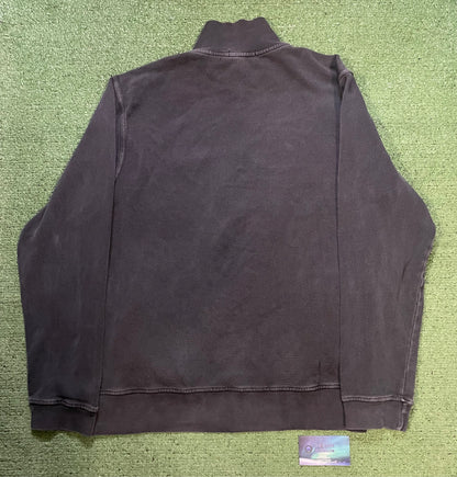 Burberry charcoal quarter zip