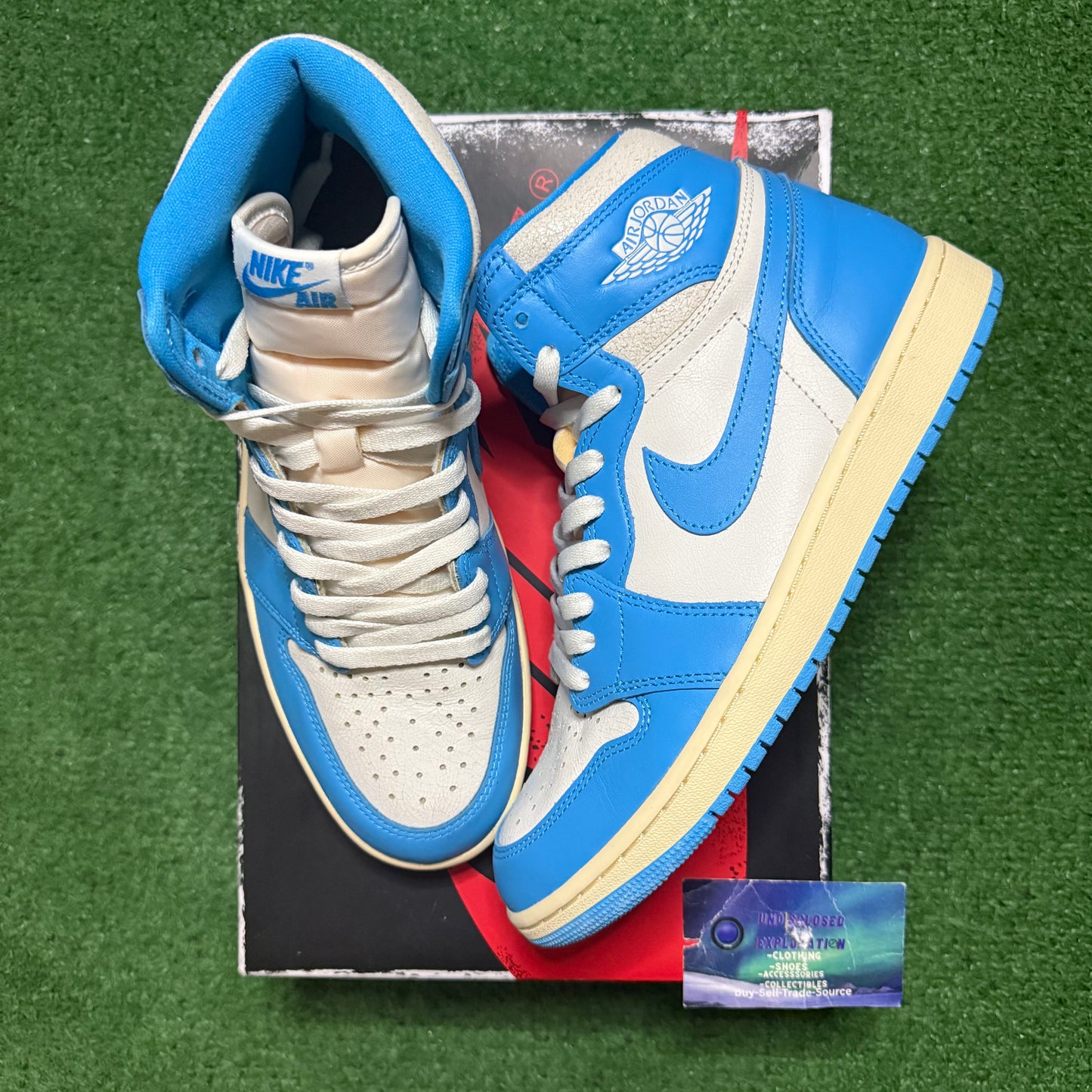 Jordan 1 UNC Reimagined 9 Men “Preowned”