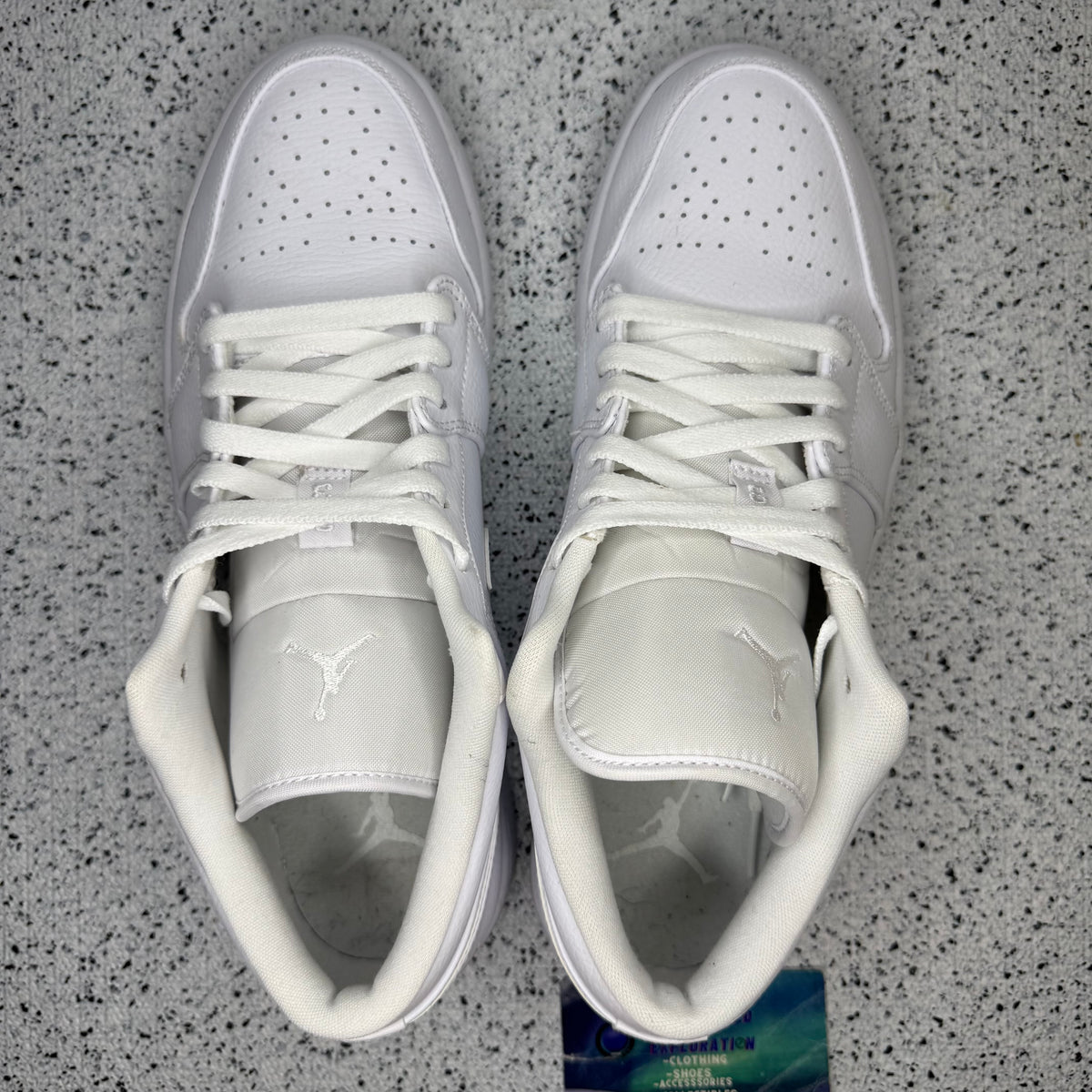 Jordan 1 Low Triple White 10.5 Men “Preowned”