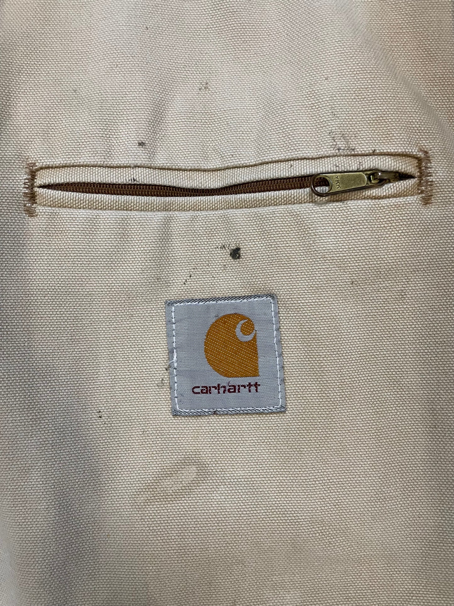 Vintage 1990s Carhartt beige Detroit jacket
