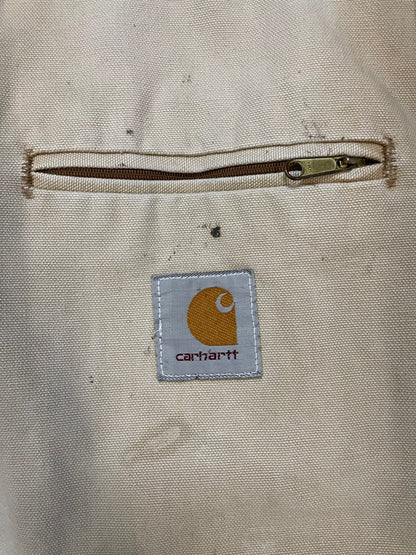 Vintage 1990s Carhartt beige Detroit jacket