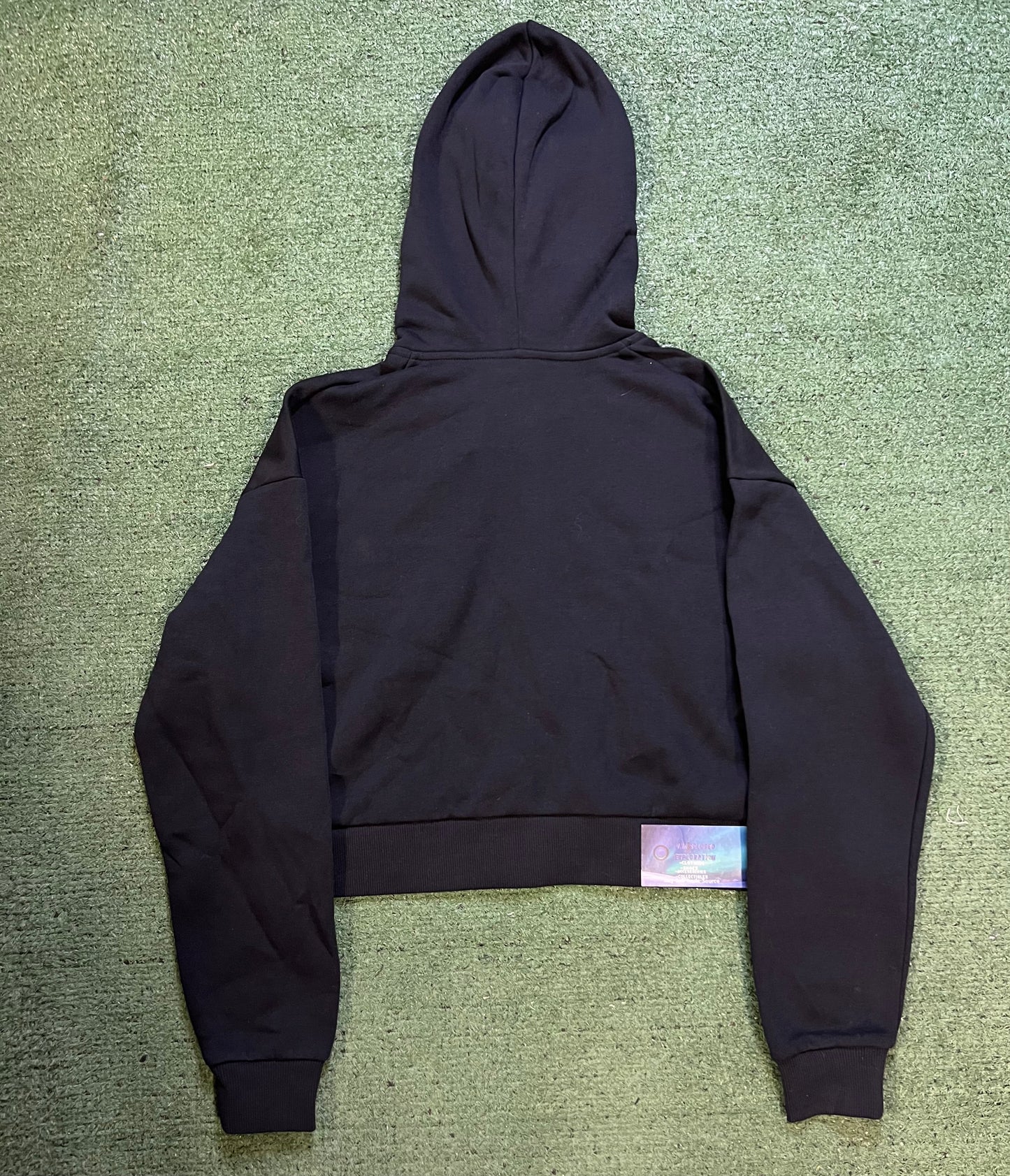Under Armour rival cropped black hoodie
