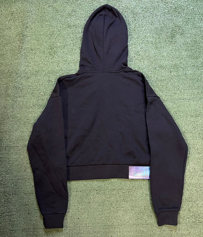 Under Armour rival cropped black hoodie