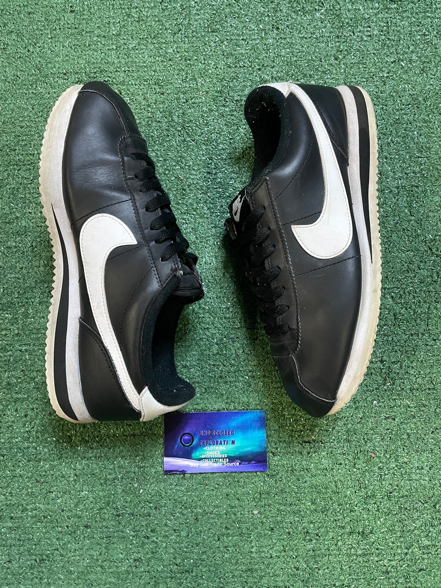 Nike black leather Cortez size 8.5men/10women