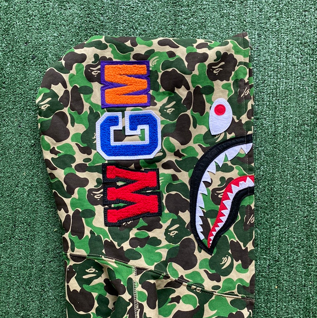 Bape ABC Camo Shark Full Zip Up Hoodie