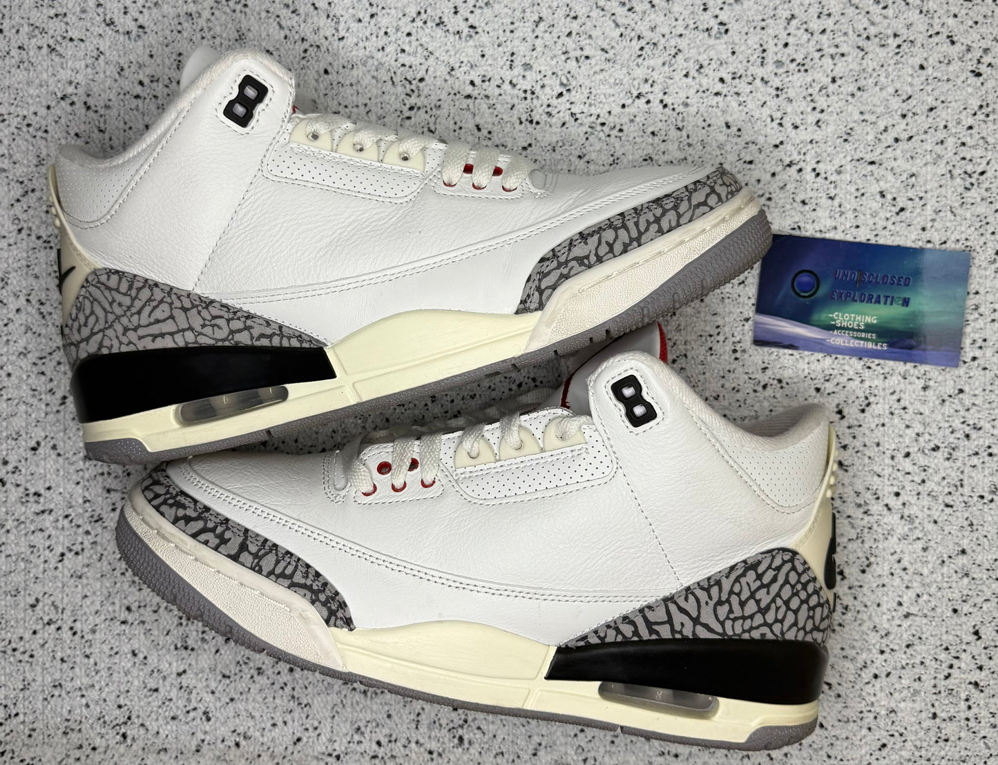 Jordan 3 White Cement 9 Men/10.5 Women “Preowned”