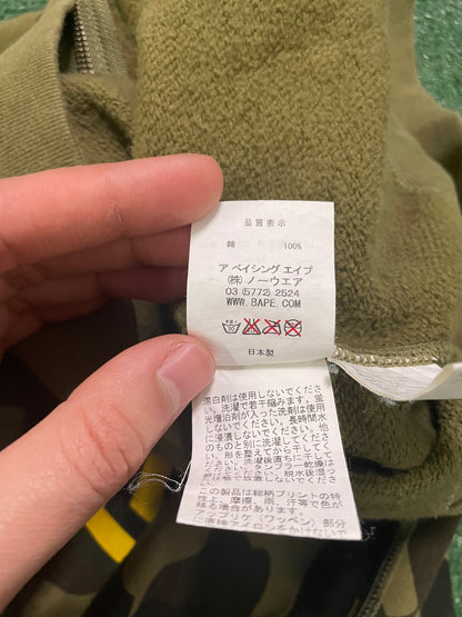 Bape 1st camo daiwa fish full zip hoodie
