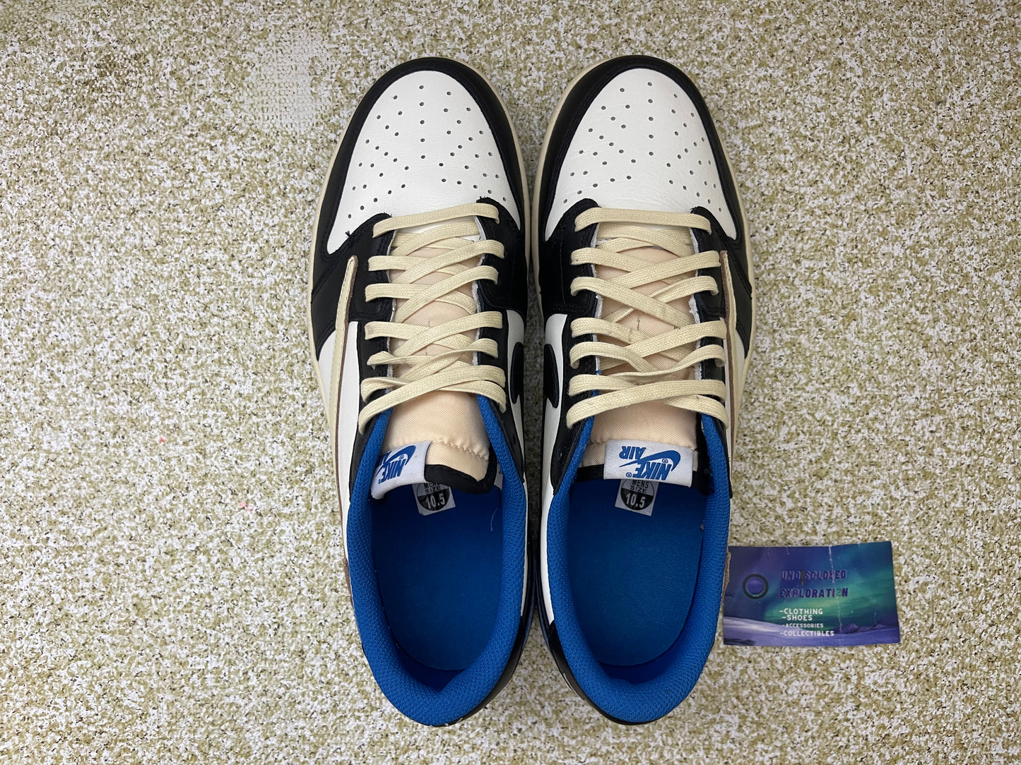 Jordan 1 Low Travis Scott Fragment 10.5 Men/12 Women “Preowned”