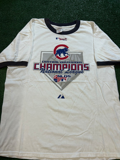 Vintage 2000s Central division Chicago cubs champions tee