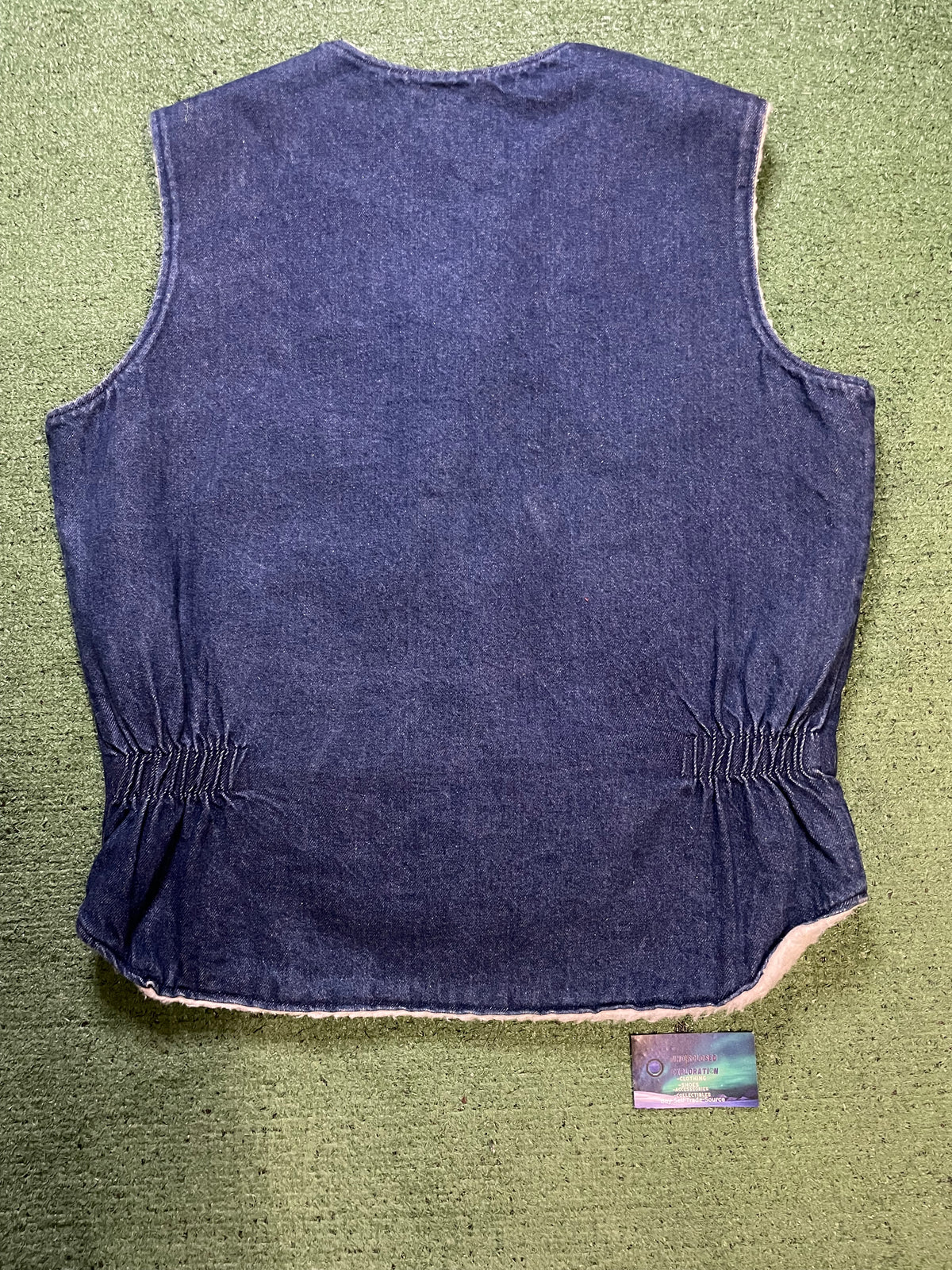Vintage 1970s Walls Sherpa denim vest