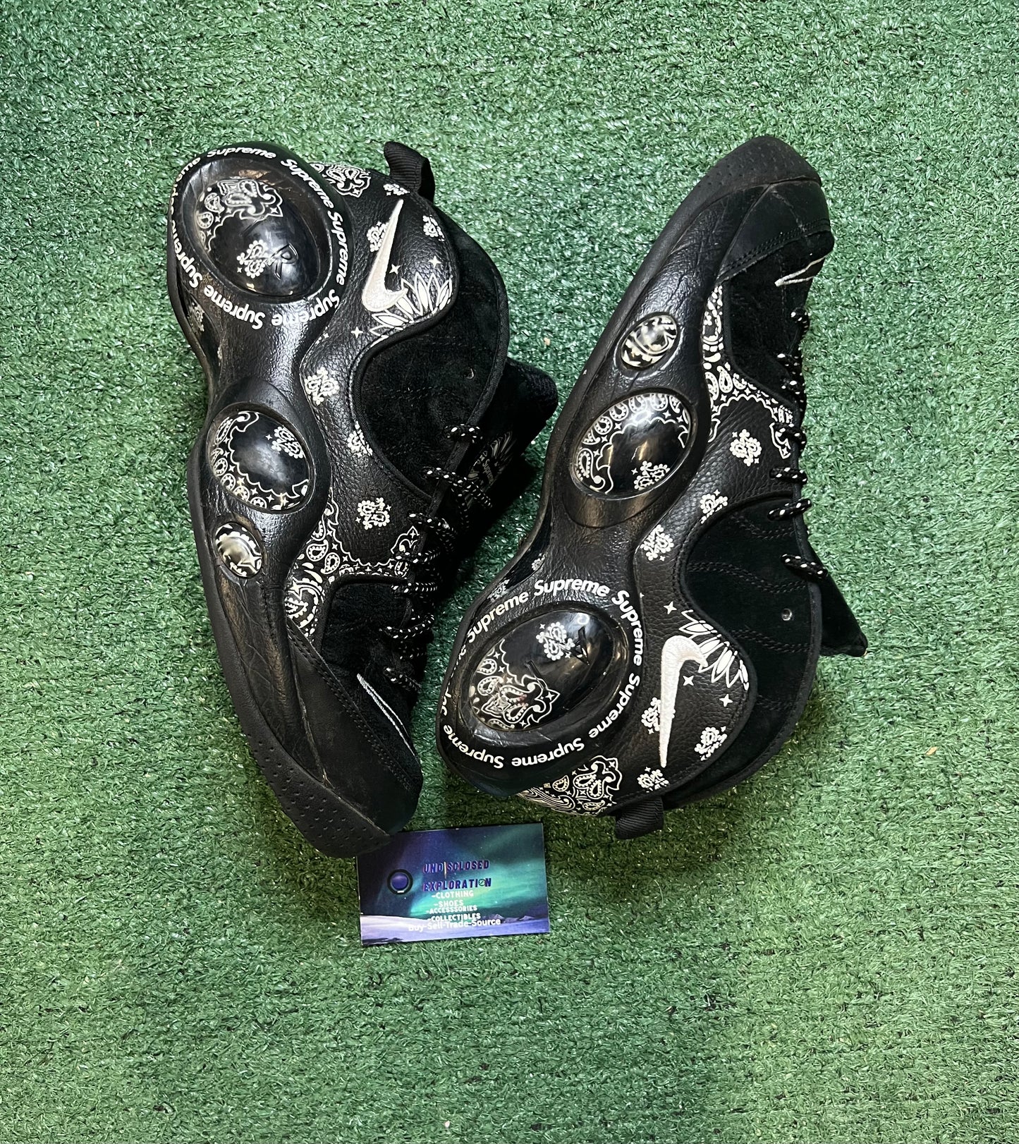 Nike air zoom flight 95 X supreme black paisley size 10.5men/12women